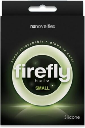 Firefly Halo Small Cock Ring (Clear) with Free Bottle of Adult Toy Cleaner