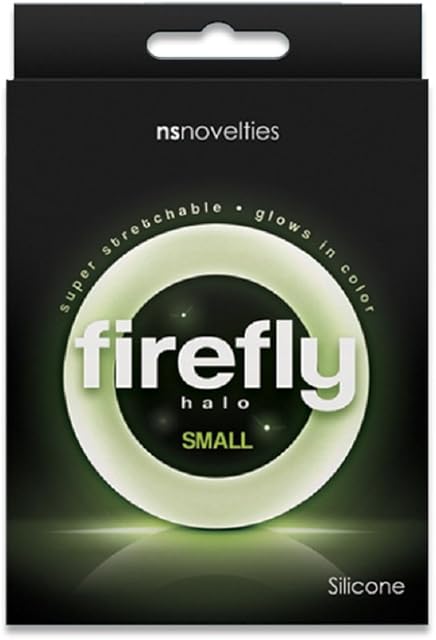 Firefly Halo Small Cock Ring (Clear) with Free Bottle of Adult Toy Cleaner