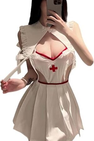 Women's Sexy Costume Nurse Lingerie for Women Cosplay Lingerie Valentine's Day Set
