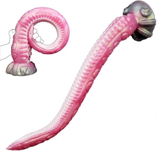 YOCY Long Size Soft Flexible Monster Silicone Dildo Anal Dildo, Adult Sex Toy for Men Women Couples, Octopus Tentacle Dildo Fantasy, with Different Textures and Ridges Optional Size (XL)