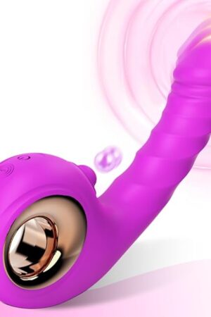Vibrator Adult Sex Toys for Women - 2IN1 Clitoral Stimulator Vibrators with 10 Modes Vibrator Dildo Flapping Vibrator G Spot Vibrator Sex Toys for Women Couple