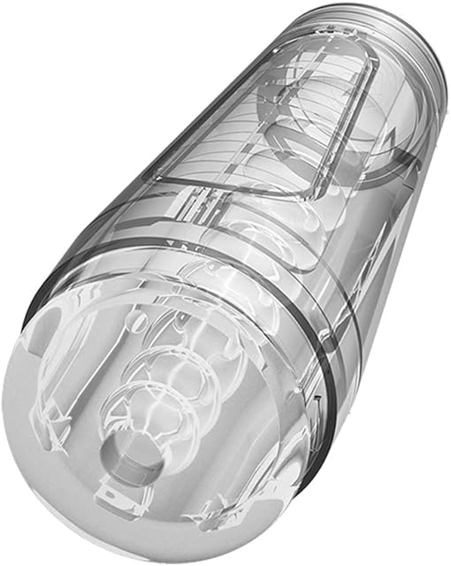 Doc Johnson Main Squeeze - OPTIX? - Squeeze Plate for Precise Pressure - Twist End Cap to Control Suction - Discreet Premium Stroker - Male Masturbator - Crystal (5202-30-AM)