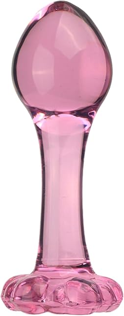 Glass Anal Plug Mini Crystal Ball Butt Sex Pleasure Wand Adult Sex Toy,Crystal Butt Plug Sex Toy G-spot Personal Massage Stimulator Anal Training Expander Clitoral Dildo for Men Women(Style 4)