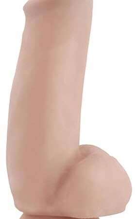 Eden Adult Sex Toys - Ultra-Realistic Thick 7 Inch Dildo with Suction Cup - Strap-On Harness Compatible Beginners Penis for Clitoral Vagina & Anal Stimulation - Women Men Couples Pleasure Toy - Beige