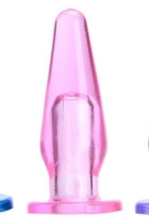 Finger Sleeves Butt Plug G-Spot Clitoral Stimulator Finger Sleeve Soft Silicone Sex Toy Stimulation for Gay Prostate Transparent Anal Butt Plug 3pcs