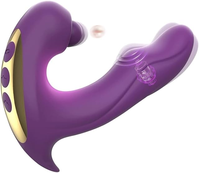 Female Vibrator - 3 in 1 Wearable Vibrator with 10 Vibrating Frequencies Thrust Dildo for Women or Couples G-Spot Anal Clitoral Vibrator, Adult Toys