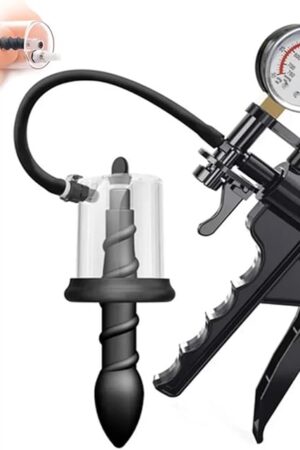 Anal Vacuum Pump Manual Pump, Sex Toys Pumps Enlarger with Anal Beads Wand, Anal Vaginal Pussy Pump Expander Anal Trainer, Prostate Massage Stimulator Sex Toy for Men and Women (XXX-Large)