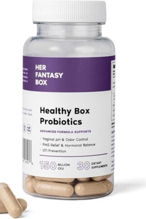 Her Fantasy Box | Vaginal Probiotics for Women ? Prebiotics + Advanced Lactobacillus Blend ? Hormonal Balance, PMS Relief & UTI Prevention ? Feminine Health Support with Cranberry & D-Mannose