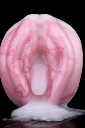 6.22in Halobios Male Masturbators Realistic W-Shaped Pocket Pussy Silicone Men Dolphin Masturbator Toy, Silicone Male Masturbation Stroke Soft Men Masturbator Sucking Toy for Adult Sex