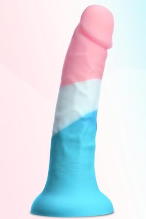 Colorful Silicone Dildo ? 681? Tapered Design, 155? Diameter, Suction Cup Base, Strap-On Compatible, Beginner-Friendly, Soft & Realistic Feel