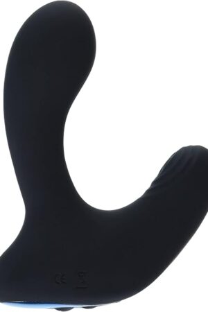Alpha-Pro 10X P-Pulse Taint Tapping Silicone Prostate Stimulator with Remote, Black