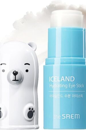 The SAEM Iceland Hydrating Eye Stick 024oz - Cooling Eye Balm for Dark Circles and Puffiness ? Under Eye Treatment - Reduce Wrinkles and Moisturizing - Minimize Dark & Puffy Eyes - Aqua Scent