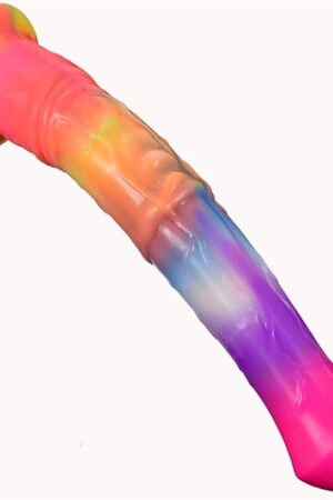 11.6in Long Horse Dildo Glow in The Dark Dildo Luminous Strong Suction Cups Dildo Silicone Adult Sex Toy Anal Dildo Suitable for Women Massage Aniamal Horse Cock Dildos