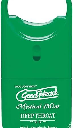 Doc Johnson Goodhead to Go Deep Throat Spray, Mystical Mint, 033 Fl Oz (97 ml) to-Go Size