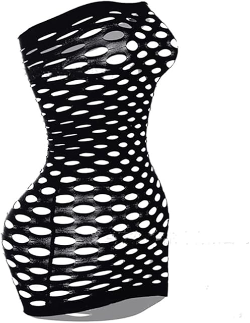 Women's Fishnet Bodysuit Sexy Mesh Lingerie Chemise Nightwear