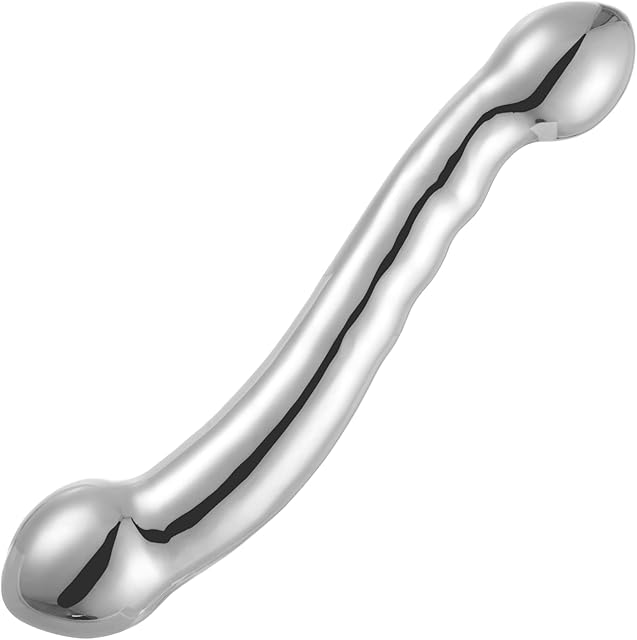 Generic Double Ended Dildo Sex Toys, Metal Dildo, G-spot Dildo, Stainless Steel Prostate massage, Anal Wand for Adult Sex Toy for Women couple
