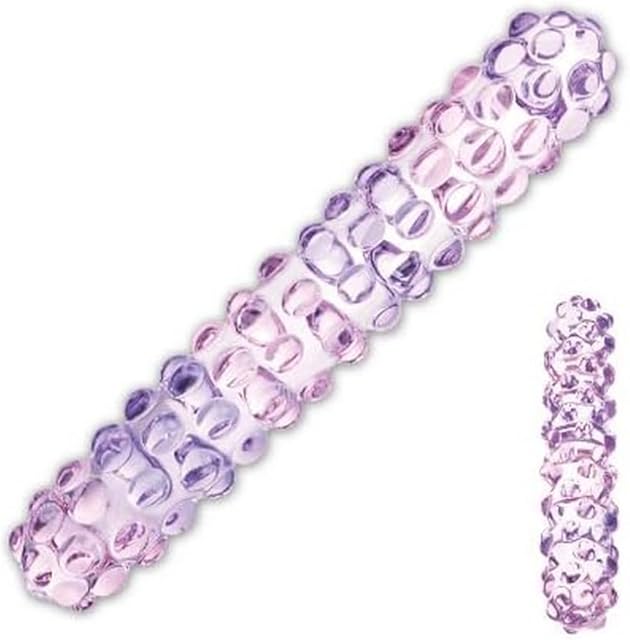 Gl?s Purple Rose Nubby Dildo