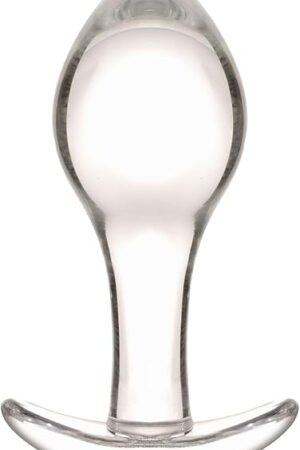 2.8" Small Glass Anal Butt Plugs,Crystal Anal Trainer Toys for Gay Women Couple,Adult Sex Toys and Games for Female & Male,Features a Tapered Tip with Flared Handles