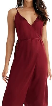 Women's 19mm Silk Slip Dress Luxury Summer Slips Chemise Sexy Sleeveless Dresses Elegant Slim Fit Tie Waist Dress