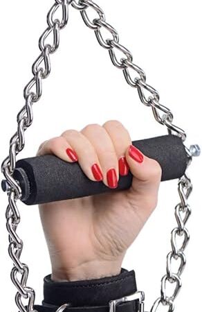 Fur Lined Nubuck Leather Suspension Cuffs with Grip