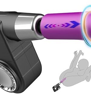Handheld Sex Machine, Thrusting Dildo Machine with Multiple Modes, Sex Toy Anal Vibrator with Soft Dildo, Powerful Fucking Machine, G-spot Teasing, Anal Play, Sex Toys for Couples Women Men Gay