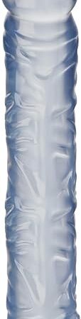 Doc Johnson Crystal Jellies - 10 Inch Classic Dong - for Adults Only, Clear
