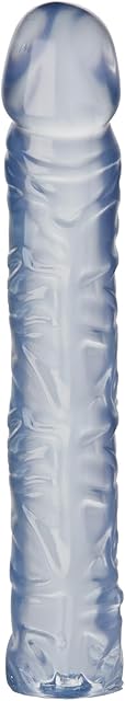 Doc Johnson Crystal Jellies - 10 Inch Classic Dong - for Adults Only, Clear