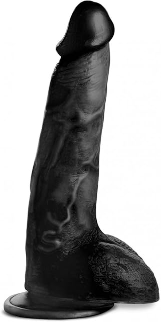 Beefy Brad 9 inch Dildo with Balls - Black