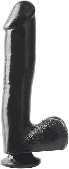 Basix 10-Inch Suction Cup Dong, Black