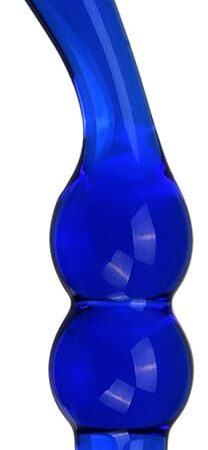 Glass Anal Beads,Glass Anal Butt Plug Trainer with Large Base Crystal Anal Toys G-Spot Stimulation Glass Anal Plug Masturbation Sex Slave Abuse Sex Toys Glass Dildo for Women Men(Style 2)