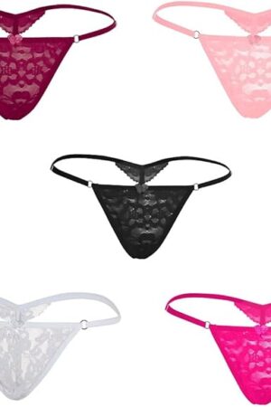 G-String Thong Women Panties Underwear 5 Pack