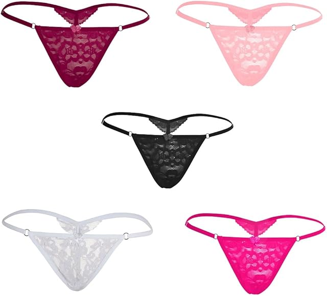 G-String Thong Women Panties Underwear 5 Pack