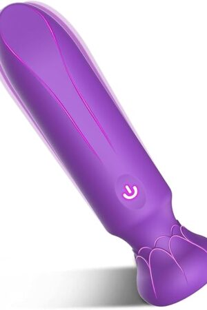 Adult Sex Toys Powerful Clitoral Bullet Vibrator, Soft Silicone mini G Spot Stimulator with 10 Vibration Modes Waterproof Rechargeable Couple Sex Toys (Purple)