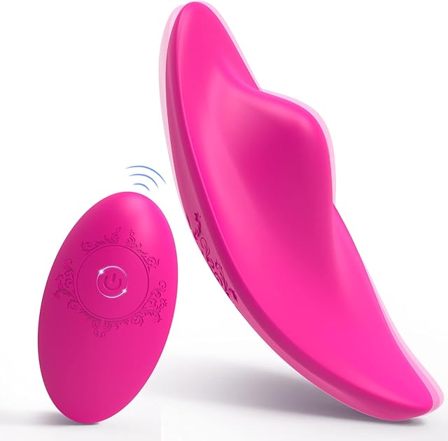 Wearable Panty Clitoral Butterfly Vibrator with Wireless Remote Control, Rechargeable Waterproof Clitoris and G-Spot Stimulator Invisible Panties Vibrator for Women Couples