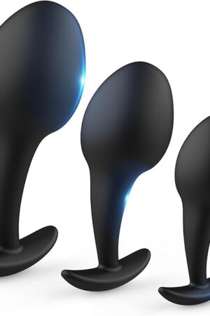 Anal Plugs 3Pcs Silicone Sex Toys Butt Plug Adult Sex Toys & Games Super Size Shaped Anal Training Kit for Women,Men and Beginners