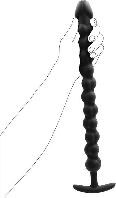 Anal Beads Butt Plug,with T-Shaped Base Anal Balls Silicone Anal Chain Sex Toys Super Long Flexible Anal Plug for Men Women Couples Vaginal Anus Dilator Prostate Massage Adult Erotic Dildo1575