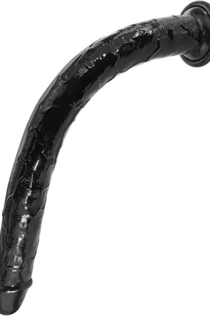 179 Inch Extra Super Long Realistic Dildo for Deepest Sex, No-Balls Black Anal Dildo with Strong Suction Cup, Soft Flexible Strap on Dildo Penis Anal Plug Sex Toys for Women Men Gay