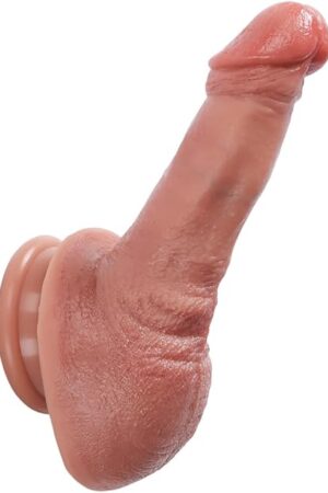 4-Inch Short Small Dildo for Beginner: Non-Porous Silicone, with Strong Suction Cup - Ideal Adult Penis Toy for Women, Gay, and Couples - Consoladores Lossless No11
