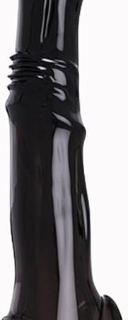 Huge Monster Penis Sleeve Male Penis Extender Sleeve with Cock Ring, Realistic Penis Enlarger Sleeve with 2.75" Extended Solid, Penis Extension Sleeve Adult Sex Toy Men Sex Tools (Black-L)