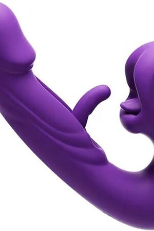 3in1 GSpot Slapping & Tongue Licking Vibrator for Women, 7Speed Waterproof Adult Toy (ABS+Silicone, <50 dB, 7?3.5?1.2in) (Purple)