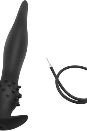 in-Depth Anal Plug with Massage Particles Super Long Silicone Inflatable Anal Expander Sex Toy