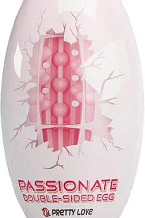 Double-Sided Usable Male Masturbator Egg, Portable Pocket Pussy Stroker with 3D Textured for Male Masturbation, Ultra Soft Adult Sex Toy - Pink