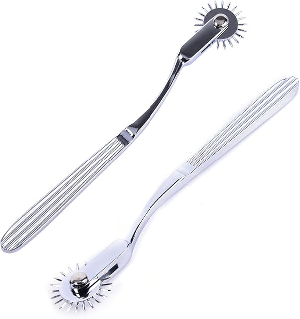 HiiBaby Erotic Stainless Steel Wartenburg Pinwheel Wheel Fetish Neurowheel Stimulator bdsm Bondage Adult Games Sex Toys for Couples