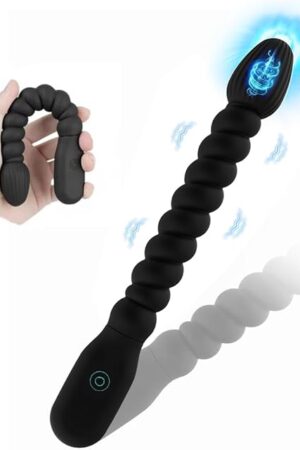 Anal Beads Butt Plug Adult Sex Toy, Sex Toys Clitoris G Spot Anal Stimulator with 10 Powerful Vibration Mode for Couples, Rechargeable Anal Plug Vibrator Male Prostate Massager for Men