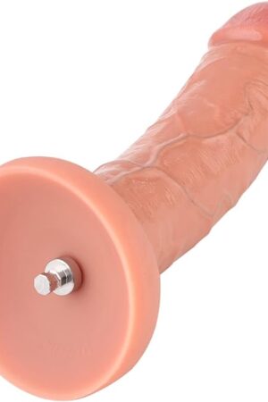 Hismith 8.35" Dual-Density Silicone Dildo, Curved Dong with Slightly uplifted Veins, Sex Toy for Vaginal and Anal Play, 6.8" Insert-able Length, 1.9 Max Width6.78 Max Girth - High-end Series