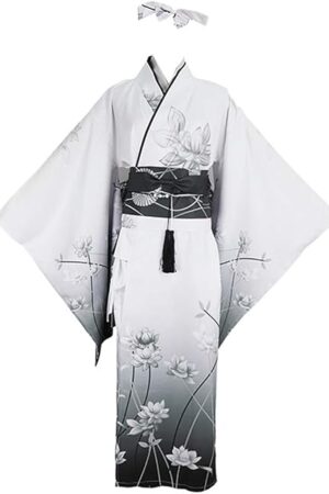 Womens Traditional Japanese Kimono Lolita Anime Cosplay Costume Dress Sexy Lingerie Outfit