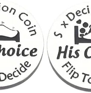 Double-Sided Decision Coin, ?His Choice? or ?Her Choice?, Intimate Moments Decision Coin, Funny Valentines Day Gifts, for Him Her, Wedding Engagement Gift