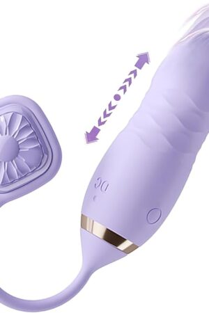 G Spot Vibrator Sex Toy for Women with Thrusting 3 in 1 Silicone Vibrator Massager with 9 Vibration and Thrust Modes Dildo Vibrator Female Sex Toy