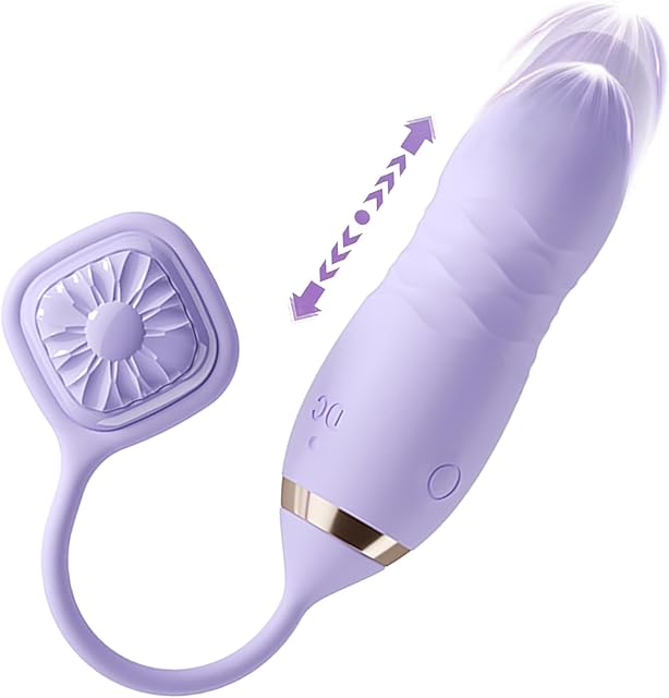 G Spot Vibrator Sex Toy for Women with Thrusting 3 in 1 Silicone Vibrator Massager with 9 Vibration and Thrust Modes Dildo Vibrator Female Sex Toy