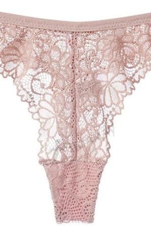 Women's Lace Thongs Briefs Underwear Sexy T-Back Low Waist Seamless G-String Panties Underpant Lingerie
